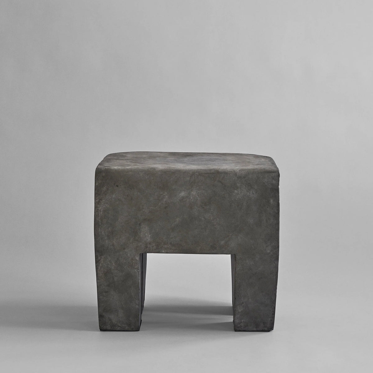Sculpt Stool - Concrete & Leather