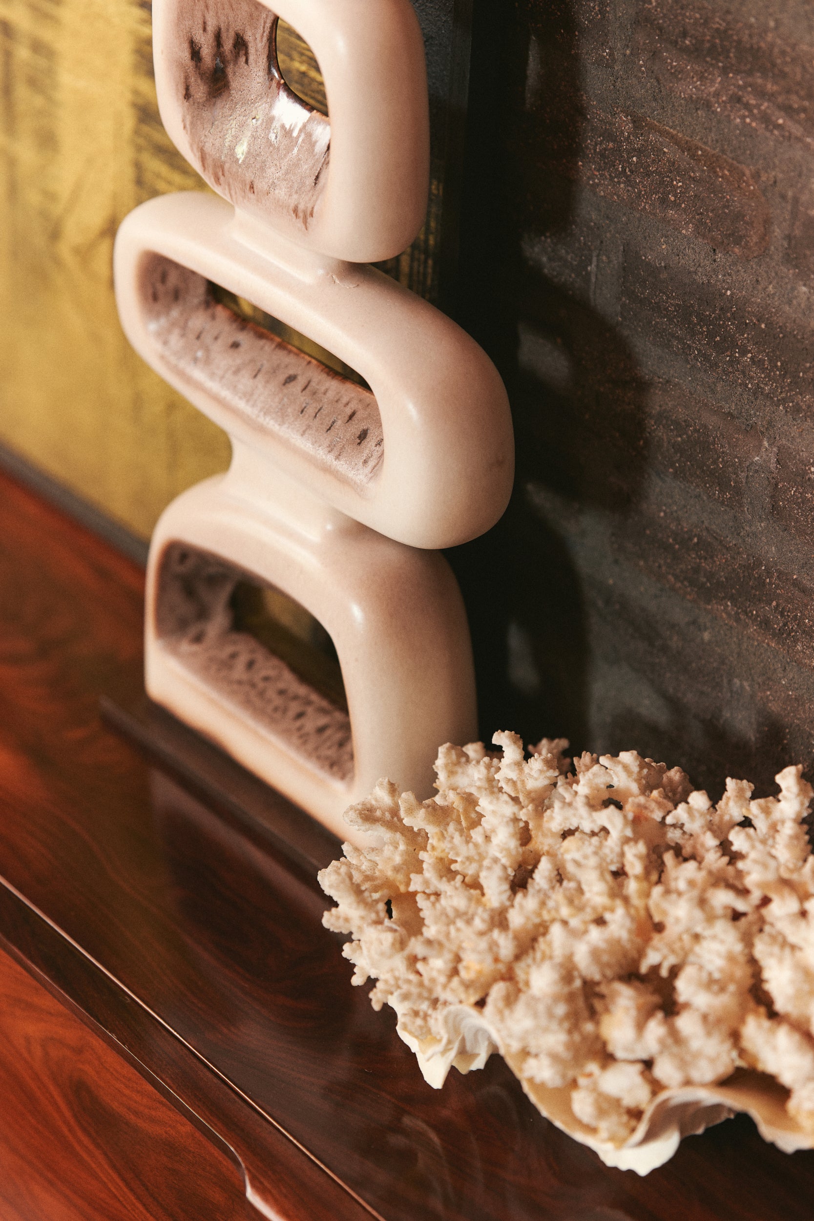 Reactive Brown - Ceramic sculpture