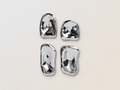 Glass sculpture chrome