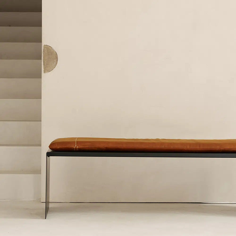 Leather seat cushion