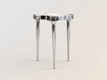 Phantom table, tall, chrome