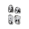 Glass sculpture chrome