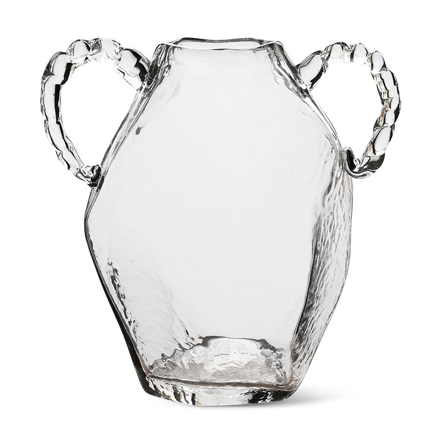 Gemstone amfora vase, crystal